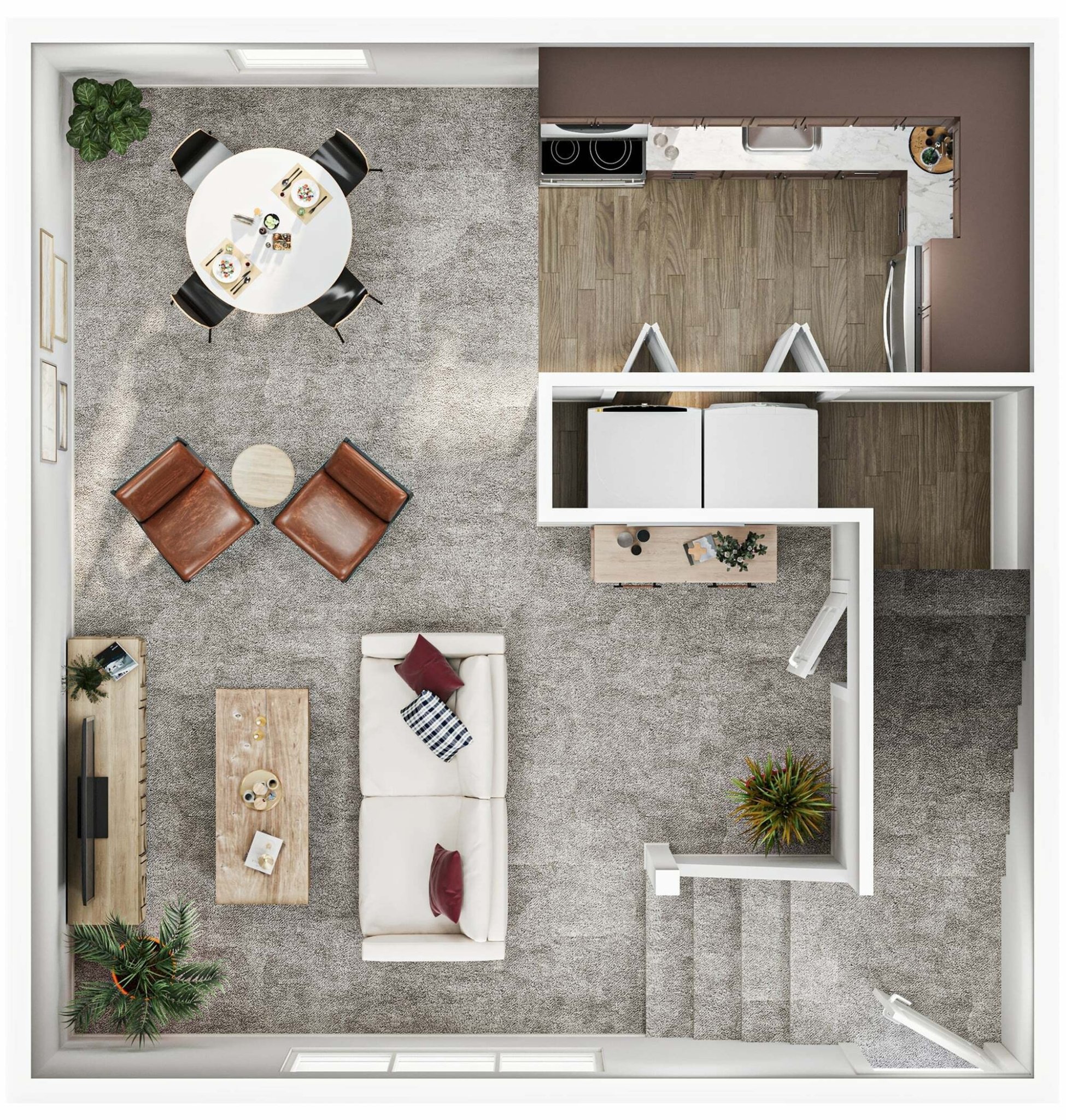 2BR/1BA Duplex Copper Beech Radford