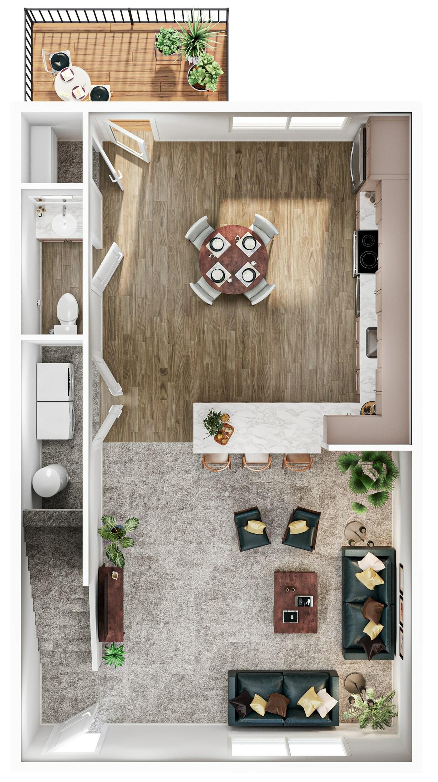 2BR/2.5BA Copper Beech Radford