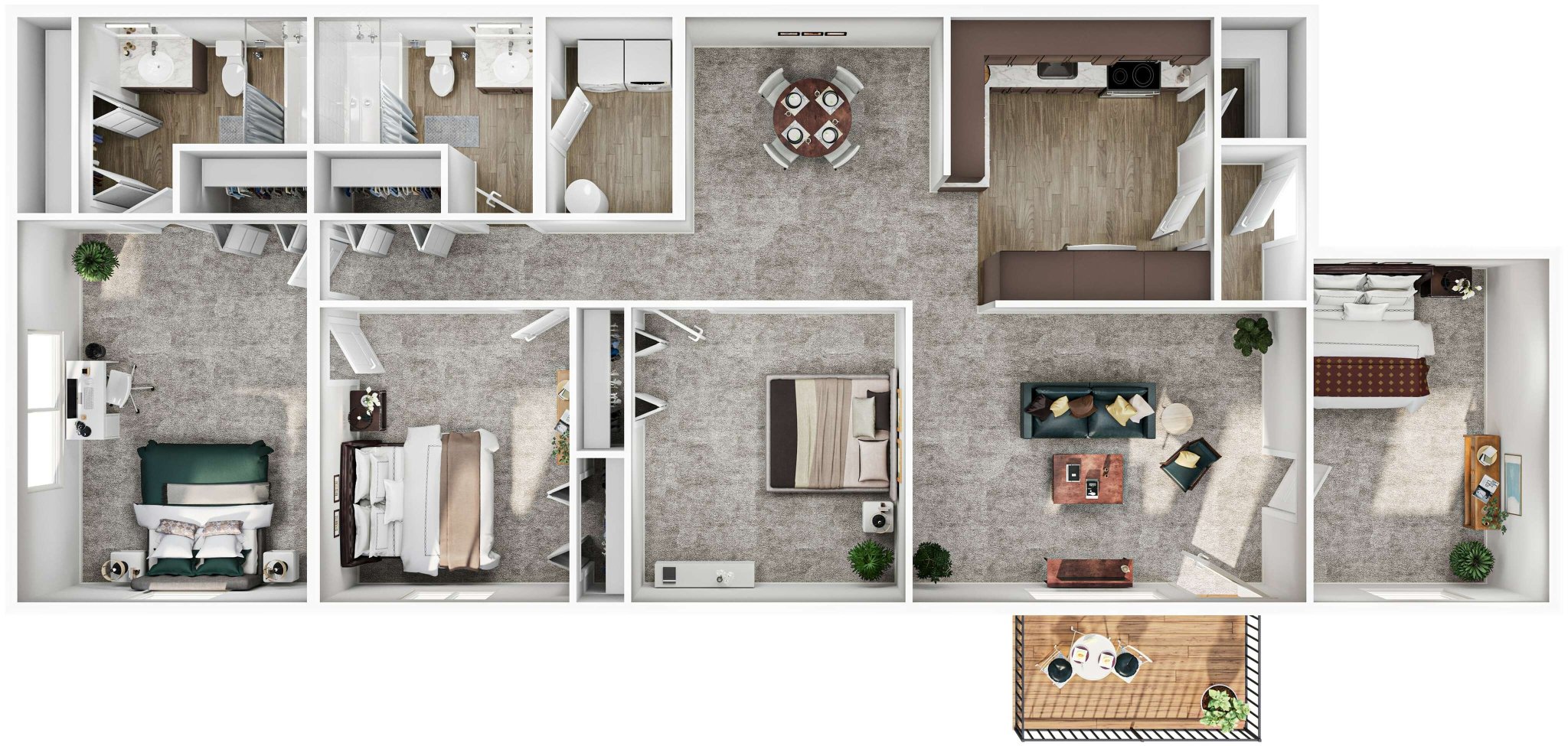 Radford, VA Apartments for Rent Floor Plans Copper Beech